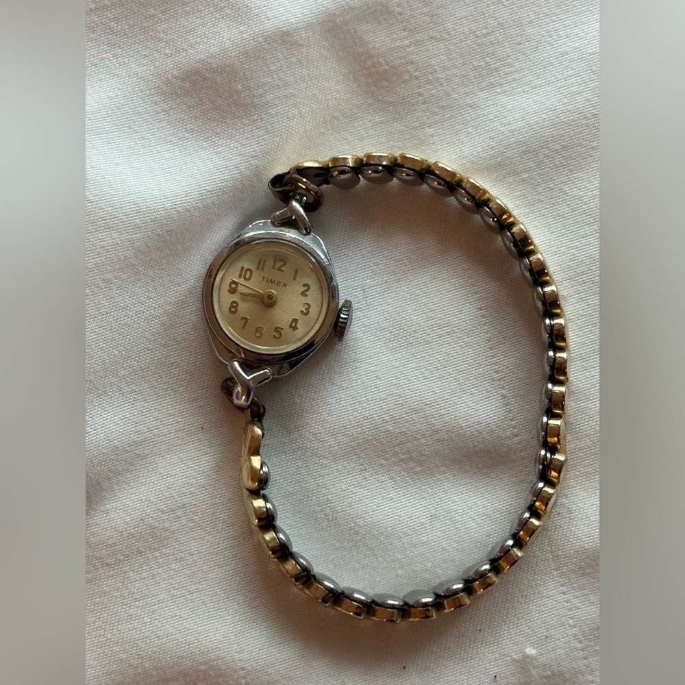 Timex Women's Silver and Gold Watch